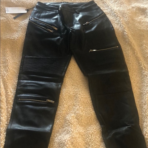 Leather biker pants - Picture 7 of 7